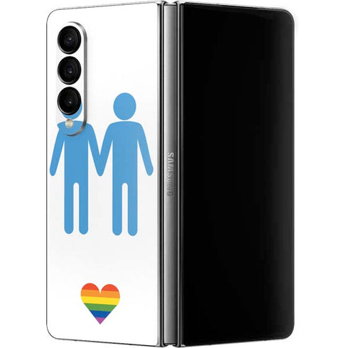 Blue Pride Galaxy Z Fold4 5G Skin